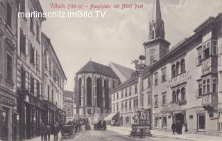 Villach, Hauptplatz - Europa - alte historische Fotos Ansichten Bilder Aufnahmen Ansichtskarten 