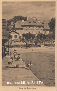 Strandhotel Aschgan - Villach(Stadt) - alte historische Fotos Ansichten Bilder Aufnahmen Ansichtskarten 