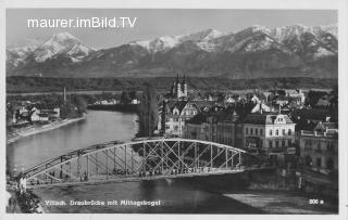 Draubrücke - Villach(Stadt) - alte historische Fotos Ansichten Bilder Aufnahmen Ansichtskarten 