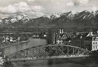 Alte Draubrücke in Villach - Europa - alte historische Fotos Ansichten Bilder Aufnahmen Ansichtskarten 