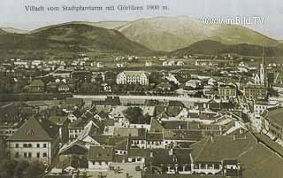 Villach vom Stadtpfarrturm - Oesterreich - alte historische Fotos Ansichten Bilder Aufnahmen Ansichtskarten 