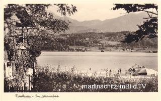 Faakersee, Inselstrandbad  - Faak am See - alte historische Fotos Ansichten Bilder Aufnahmen Ansichtskarten 