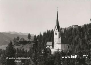 St Justina (Christophorus-Fresko) - alte historische Fotos Ansichten Bilder Aufnahmen Ansichtskarten 