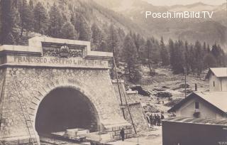 Tauernbahn Nordrampe, Nordportal in Böckstein  - Bad Gastein - alte historische Fotos Ansichten Bilder Aufnahmen Ansichtskarten 