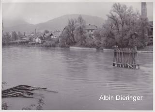 Villach, Abtrag der Kriegsbrücke - alte historische Fotos Ansichten Bilder Aufnahmen Ansichtskarten 