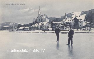 Maria Wörth im Winter - Oesterreich - alte historische Fotos Ansichten Bilder Aufnahmen Ansichtskarten 