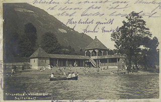 Strandbad Weneberger Sattendorf - Sattendorf - alte historische Fotos Ansichten Bilder Aufnahmen Ansichtskarten 