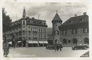 Spittal - Burgplatz - Oesterreich - alte historische Fotos Ansichten Bilder Aufnahmen Ansichtskarten 