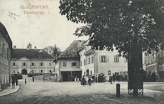 Theaterplatz Klagenfurt - Oesterreich - alte historische Fotos Ansichten Bilder Aufnahmen Ansichtskarten 