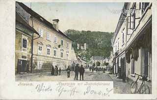 Hauptplatz mit Bahnhofstrasse - alte historische Fotos Ansichten Bilder Aufnahmen Ansichtskarten 