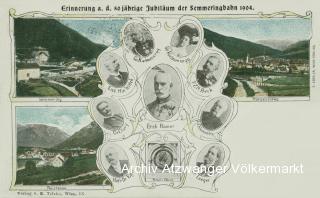 Semmeringbahn, 50 Jahr Jubiläum - Villach-Innere Stadt - alte historische Fotos Ansichten Bilder Aufnahmen Ansichtskarten 