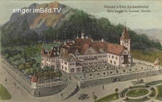 Oblasser`s Hotel Karawankenhof - Unterbergen - alte historische Fotos Ansichten Bilder Aufnahmen Ansichtskarten 