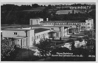 Neues Badehaus - Oberösterreich - alte historische Fotos Ansichten Bilder Aufnahmen Ansichtskarten 