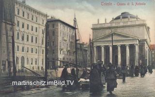 Triest, Chiesa di S. Antonio - alte historische Fotos Ansichten Bilder Aufnahmen Ansichtskarten 