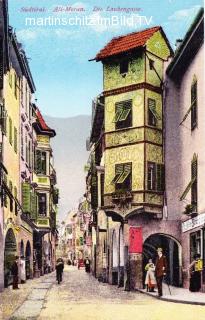 Alt Meran, Laubengasse - alte historische Fotos Ansichten Bilder Aufnahmen Ansichtskarten 