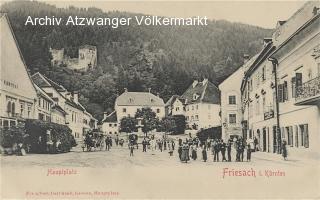 Friesach Hauptplatz - Hauptplatz - alte historische Fotos Ansichten Bilder Aufnahmen Ansichtskarten 