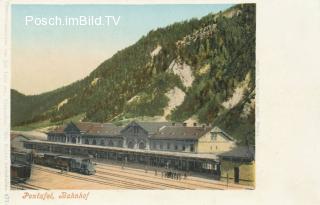 Pontebbana, Bahnhof Pontafel - Pontebba - alte historische Fotos Ansichten Bilder Aufnahmen Ansichtskarten 