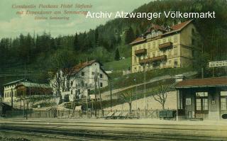 Semmering, Hotel Stefanie  - alte historische Fotos Ansichten Bilder Aufnahmen Ansichtskarten 