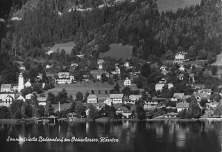 Bodensdorf vom See - Steindorf am Ossiacher See - alte historische Fotos Ansichten Bilder Aufnahmen Ansichtskarten 