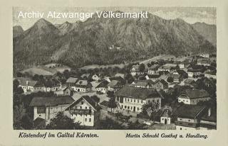 Köstendorf im Gailtal, Gasthof und Handlung  - St. Stefan im Gailtal - alte historische Fotos Ansichten Bilder Aufnahmen Ansichtskarten 