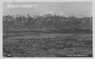 Blick vom Oswaldiberg - Villach(Stadt) - alte historische Fotos Ansichten Bilder Aufnahmen Ansichtskarten 