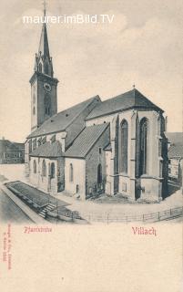 Stadtpfarrkirche - Villach - alte historische Fotos Ansichten Bilder Aufnahmen Ansichtskarten 