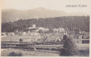 Arnoldstein, Bahnhof und Burgruine - alte historische Fotos Ansichten Bilder Aufnahmen Ansichtskarten 