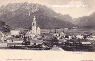 Toblach Ortsansicht - alte historische Fotos Ansichten Bilder Aufnahmen Ansichtskarten 