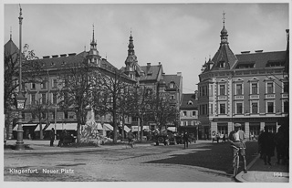 Neuer Platz - Klagenfurt am Wörthersee - alte historische Fotos Ansichten Bilder Aufnahmen Ansichtskarten 