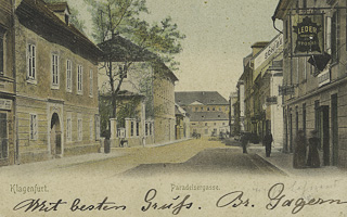 Paradeisergasse - Klagenfurt am Wörthersee - alte historische Fotos Ansichten Bilder Aufnahmen Ansichtskarten 