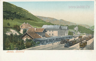 Bahnhof in Tarvis - Udine - alte historische Fotos Ansichten Bilder Aufnahmen Ansichtskarten 