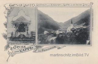 2 Bild Litho Karte - Kappl in Paznaun - Oesterreich - alte historische Fotos Ansichten Bilder Aufnahmen Ansichtskarten 