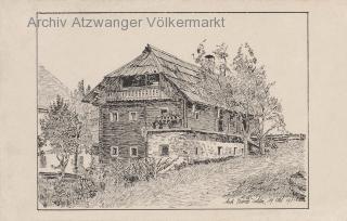 Eisentratten Hans Gassers Geburtshaus - Krems in Kärnten - alte historische Fotos Ansichten Bilder Aufnahmen Ansichtskarten 