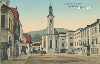 Weyer a. d. Enns - Marktplatz - alte historische Fotos Ansichten Bilder Aufnahmen Ansichtskarten 