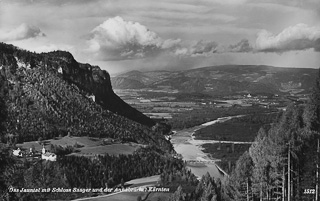 Jauntal mit Schloss Saager - Oesterreich - alte historische Fotos Ansichten Bilder Aufnahmen Ansichtskarten 