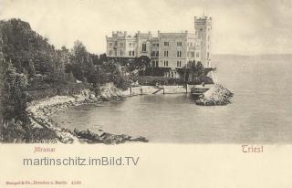 Triest, Schloss Miramar - Italien - alte historische Fotos Ansichten Bilder Aufnahmen Ansichtskarten 