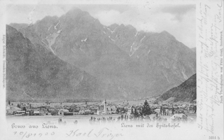 Lienz mit der Spitzkofel - alte historische Fotos Ansichten Bilder Aufnahmen Ansichtskarten 