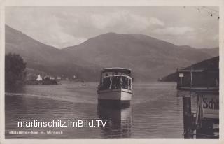 Millstättersee mit Aribo  - Oesterreich - alte historische Fotos Ansichten Bilder Aufnahmen Ansichtskarten 