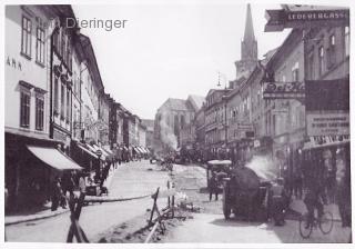 Hauptplatz Straßenerneuerung - Villach(Stadt) - alte historische Fotos Ansichten Bilder Aufnahmen Ansichtskarten 