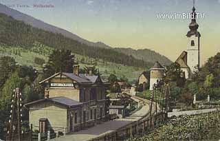 Bahnhof in Tarvis - Italien - alte historische Fotos Ansichten Bilder Aufnahmen Ansichtskarten 