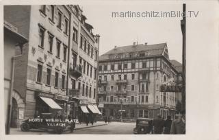 Postgasse mit Parkhotel - Villach(Stadt) - alte historische Fotos Ansichten Bilder Aufnahmen Ansichtskarten 