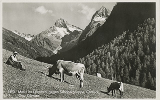 Lesachtal gegen Schobergruppe - Oesterreich - alte historische Fotos Ansichten Bilder Aufnahmen Ansichtskarten 