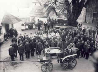 Unterloibl Feuerwehr - Klagenfurt Land - alte historische Fotos Ansichten Bilder Aufnahmen Ansichtskarten 