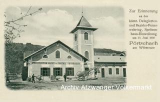 Pörtschach Feuerwehr - Klagenfurt Land - alte historische Fotos Ansichten Bilder Aufnahmen Ansichtskarten 