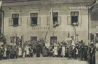 Volksschule Steinfeld - Kärnten - alte historische Fotos Ansichten Bilder Aufnahmen Ansichtskarten 