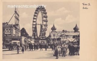 Wien, Prater mit Riesenrad - alte historische Fotos Ansichten Bilder Aufnahmen Ansichtskarten 