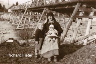 Tschinowitsch, Zündhölzlbrücke über die Gail - Villach - alte historische Fotos Ansichten Bilder Aufnahmen Ansichtskarten 