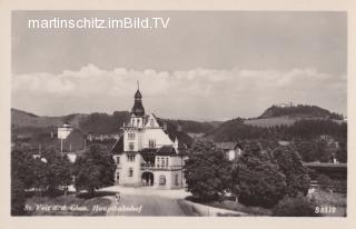 St. Veit an der Glan, Hauptbahnhof - St. Veit an der Glan - alte historische Fotos Ansichten Bilder Aufnahmen Ansichtskarten 