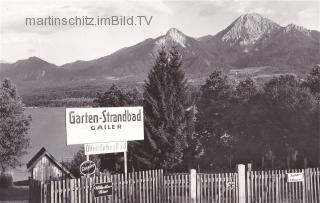 Drobollach, Garten-Strandbad Gailer - Drobollach am Faaker See - alte historische Fotos Ansichten Bilder Aufnahmen Ansichtskarten 