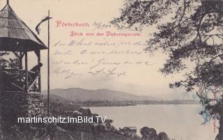 Pörtschach, Blick von der Dobernigwarte - Europa - alte historische Fotos Ansichten Bilder Aufnahmen Ansichtskarten 